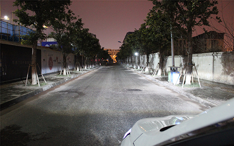 氙氣燈透鏡近光效果實拍