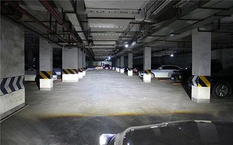 成都天一車(chē)燈LED雙光透鏡近光實(shí)拍