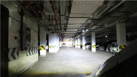 天一車燈飛度車燈改裝米石LED雙光透鏡遠光效果展示