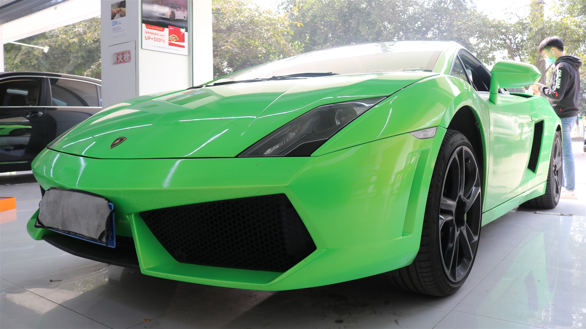 蘭博基尼蓋拉多車燈改裝激光大燈